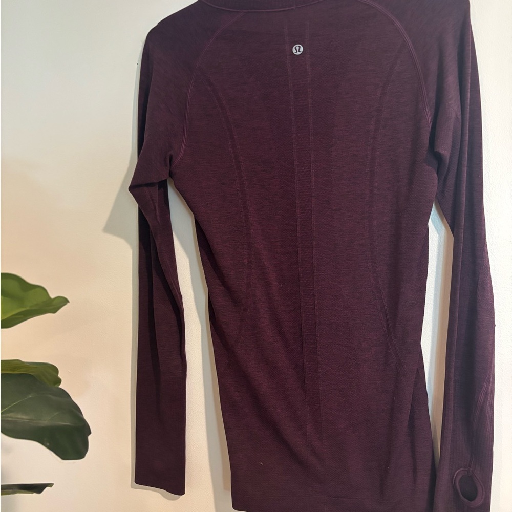 Lululemon Burgundy Long Sleeve Top